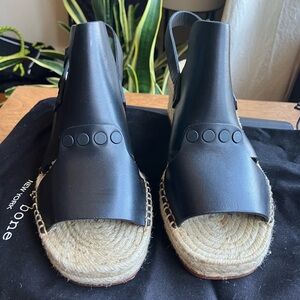 Rag & Bone Black Espadrille Sandals Shoes New in box